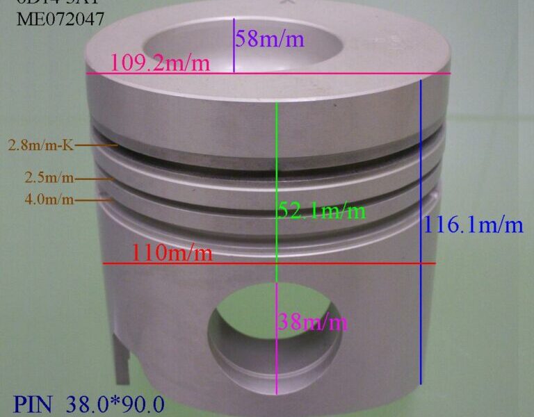 Mitsubishi 6d14 Piston Assembly 6pcs (Me032742)